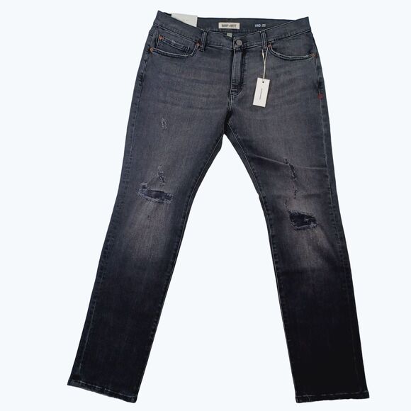 Warp+Weft ORD HND Tokyo Skinny Harajuku Stretch Distressed Jeans Men's Sz 35x32 - Picture 2 of 13